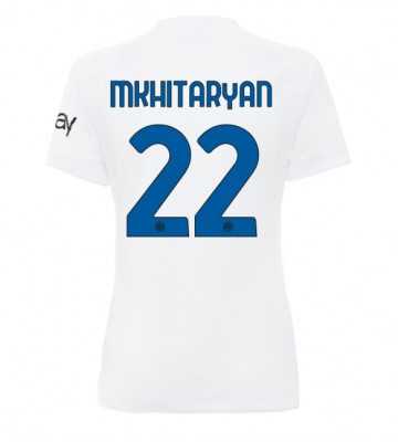 Inter Milan Henrikh Mkhitaryan #22 Segunda Equipación Mujer 2023-24 Manga Corta